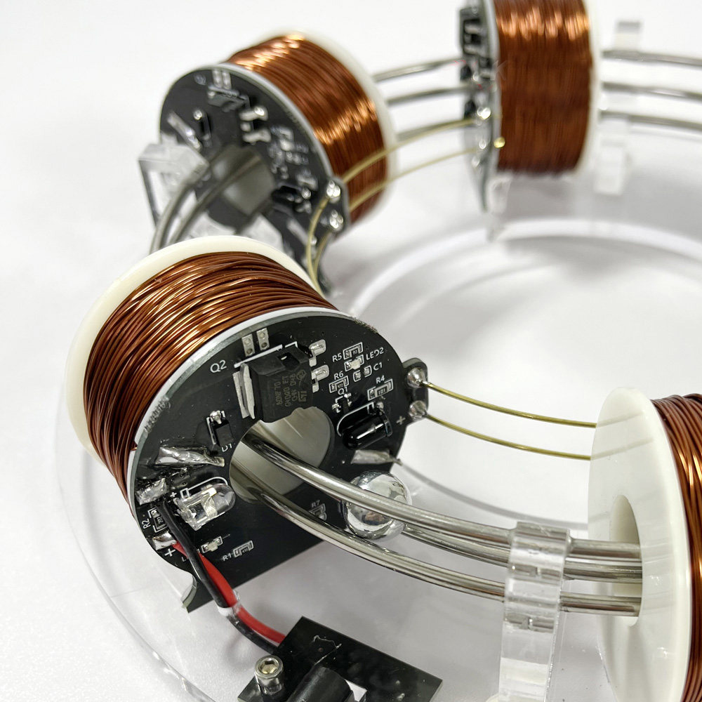 Electromagnetic coil accelerator 6-group coil perpetual motion machine model - Image 4