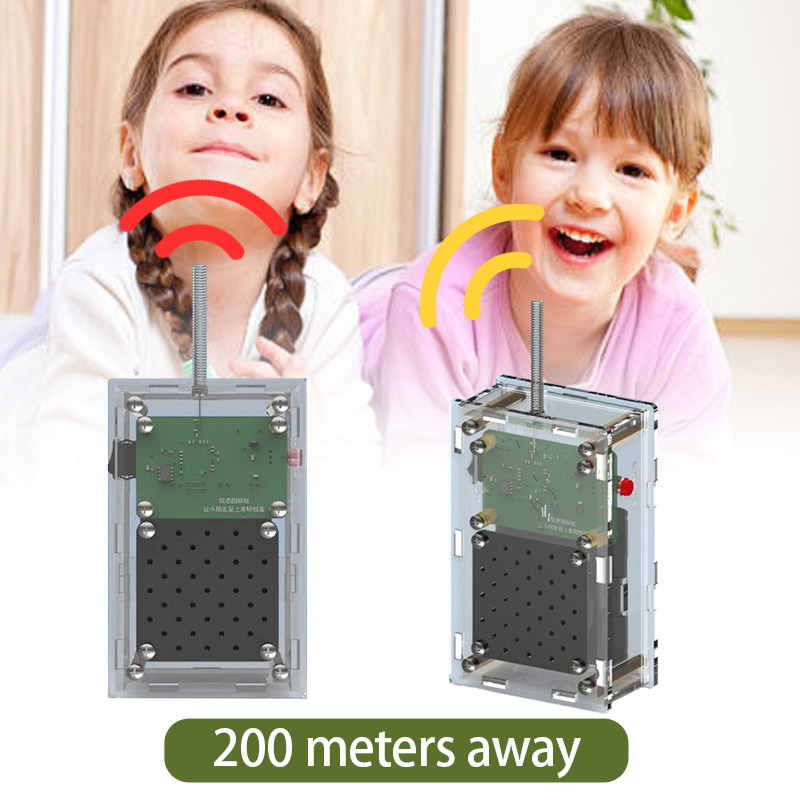DIY Walkie-Talkie Science Kit: 200M Range Educational Wireless Communication Set for Kids 2pcs-set (STEM Learning) - Image 3