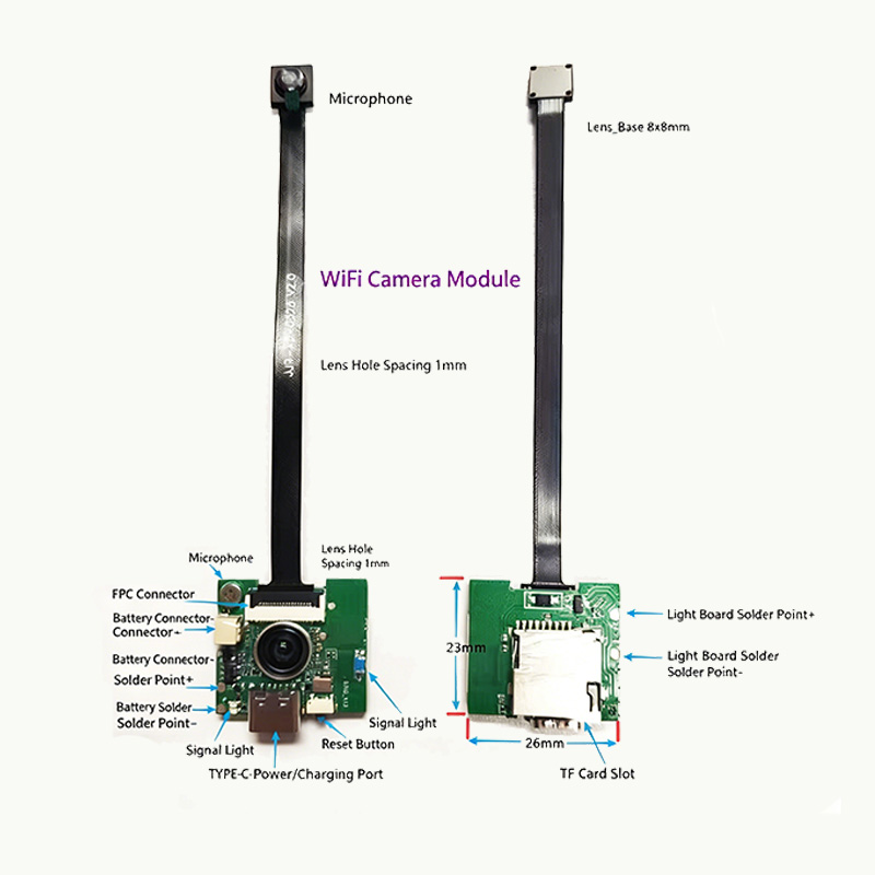 DIY Kit Wide Angle Hidden WiFi Camera