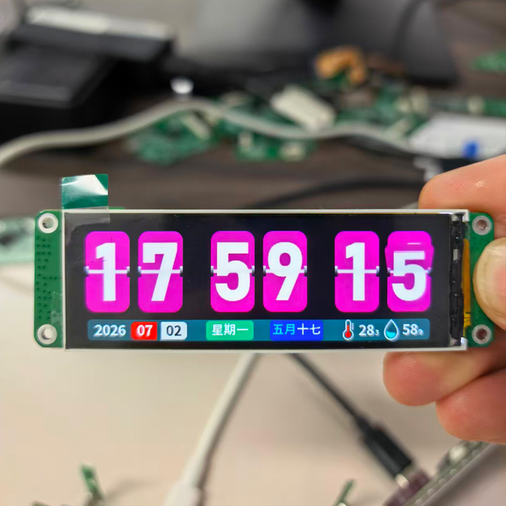Flip Clock TFT LCD Display Module