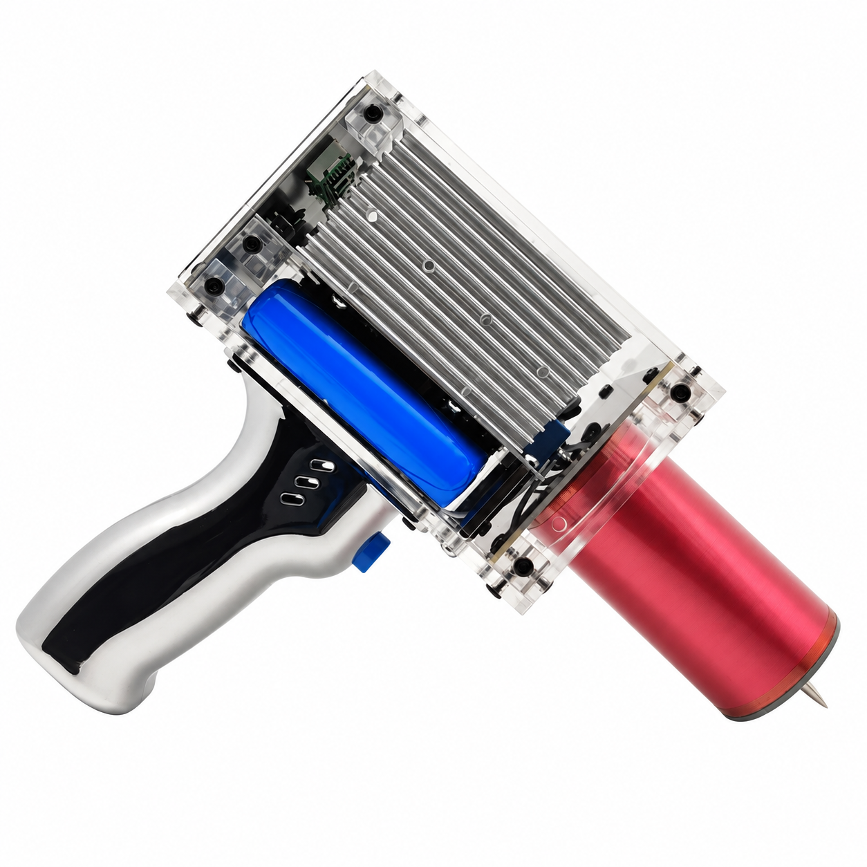 Handheld Tesla Coil V3.0 Plus - 2600mAh — Full view of the handheld Tesla coil on a white background.