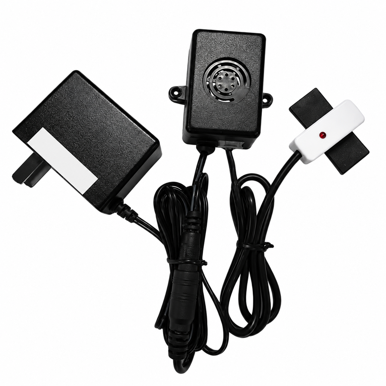 BJ12 Non-Contact Liquid Level Alarm Kit — BJ12 alarm kit with Y26S sensing pad and power adapter