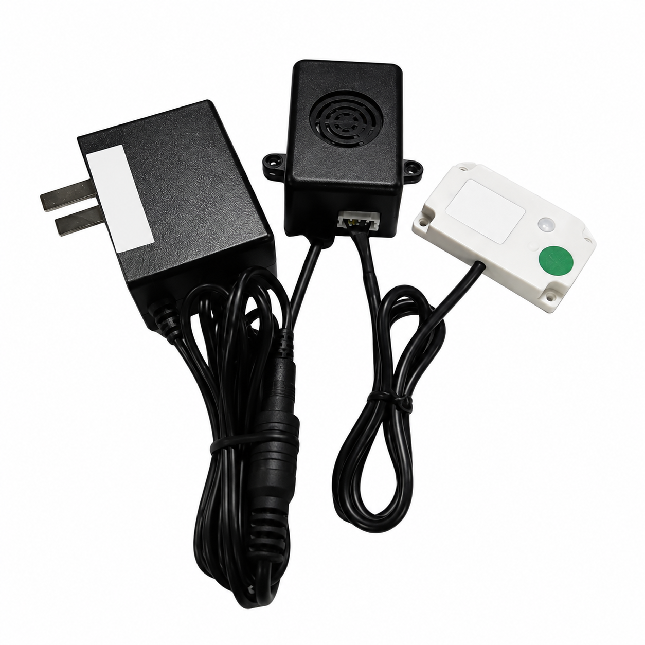 BJ12 Non-Contact Liquid Level Alarm Kit — BJ12 alarm kit with rectangular Y29A probe and power adapter